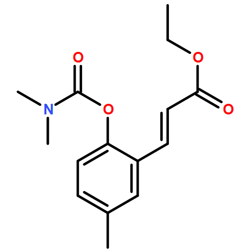 2-Propenoic acid, 3-[2-[[(dimethylamino)carbonyl]oxy]-5-methylphenyl]-, ethyl ester, (2E)-