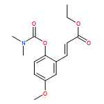 2-Propenoic acid, 3-[2-[[(dimethylamino)carbonyl]oxy]-5-methoxyphenyl]-, ethyl ester, (2E)-