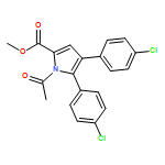 1H-Pyrrole-2-carboxylic acid, 1-acetyl-4,5-bis(4-chlorophenyl)-, methyl ester