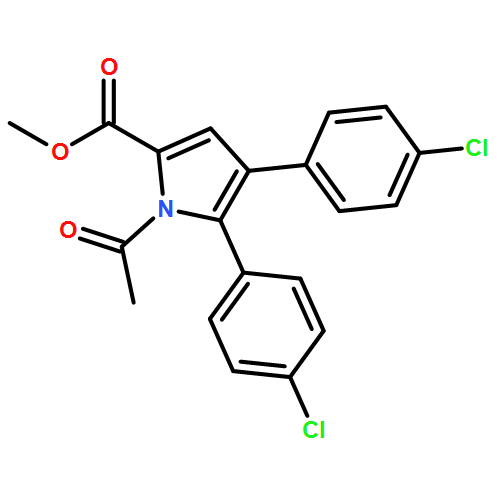 1H-Pyrrole-2-carboxylic acid, 1-acetyl-4,5-bis(4-chlorophenyl)-, methyl ester