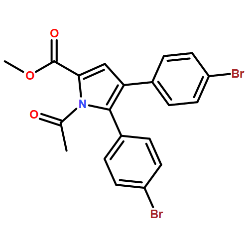 1H-Pyrrole-2-carboxylic acid, 1-acetyl-4,5-bis(4-bromophenyl)-, methyl ester