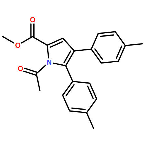 1H-Pyrrole-2-carboxylic acid, 1-acetyl-4,5-bis(4-methylphenyl)-, methyl ester