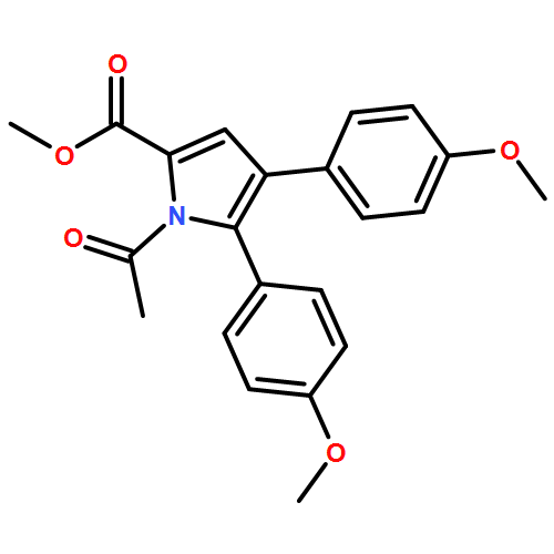 1H-Pyrrole-2-carboxylic acid, 1-acetyl-4,5-bis(4-methoxyphenyl)-, methyl ester