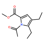 1H-Pyrrole-2-carboxylic acid, 1-acetyl-4,5-diethyl-, methyl ester