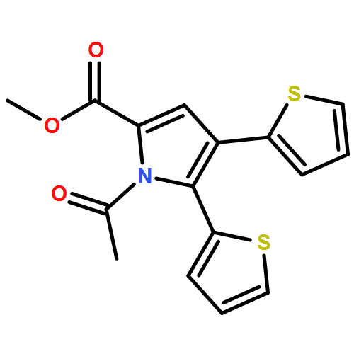 1H-Pyrrole-2-carboxylic acid, 1-acetyl-4,5-di-2-thienyl-, methyl ester