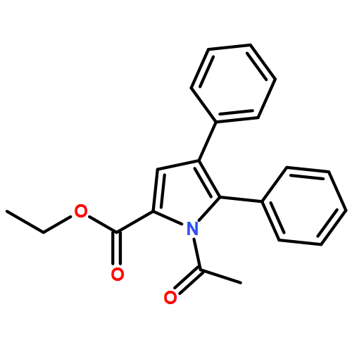 1H-Pyrrole-2-carboxylic acid, 1-acetyl-4,5-diphenyl-, ethyl ester