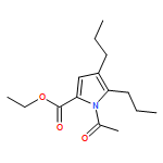 1H-Pyrrole-2-carboxylic acid, 1-acetyl-4,5-dipropyl-, ethyl ester