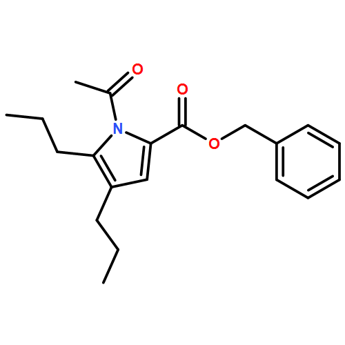 1H-Pyrrole-2-carboxylic acid, 1-acetyl-4,5-dipropyl-, phenylmethyl ester