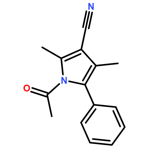 1H-Pyrrole-3-carbonitrile, 1-acetyl-2,4-dimethyl-5-phenyl-