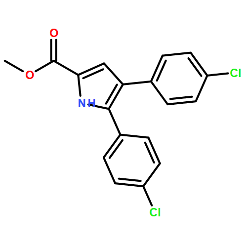 1H-Pyrrole-2-carboxylic acid, 4,5-bis(4-chlorophenyl)-, methyl ester