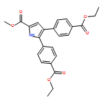 1H-Pyrrole-2-carboxylic acid, 4,5-bis[4-(ethoxycarbonyl)phenyl]-, methyl ester