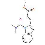 2-Propenoic acid, 3-[1-[(dimethylamino)carbonyl]-1H-indol-2-yl]-, methyl ester, (2E)-
