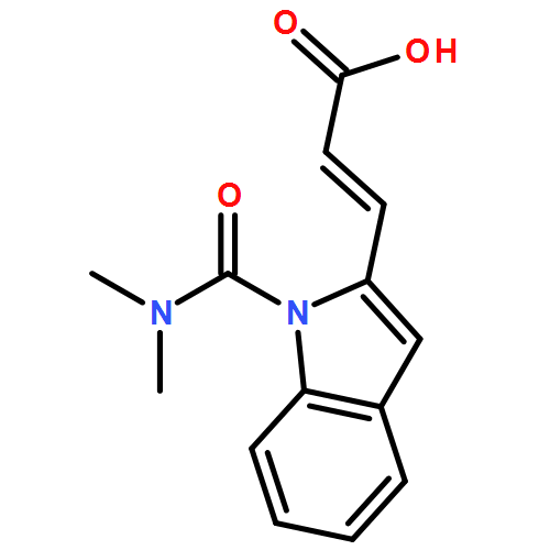 2-Propenoic acid, 3-[1-[(dimethylamino)carbonyl]-1H-indol-2-yl]-, (2E)-