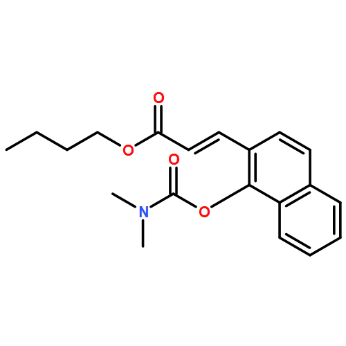 2-Propenoic acid, 3-[1-[[(dimethylamino)carbonyl]oxy]-2-naphthalenyl]-, butyl ester, (2E)-