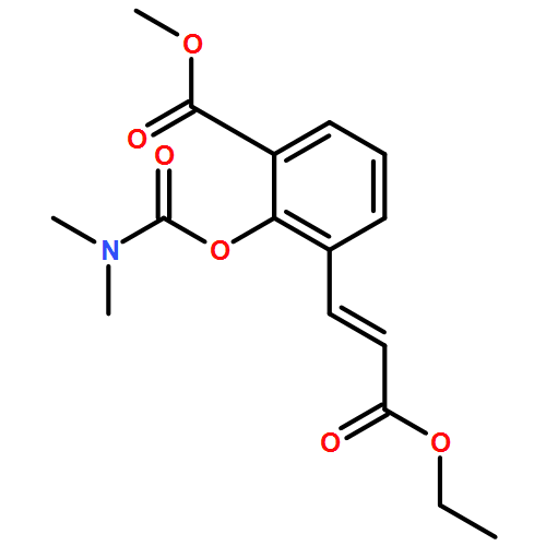 Benzoic acid, 2-[[(dimethylamino)carbonyl]oxy]-3-[(1E)-3-ethoxy-3-oxo-1-propen-1-yl]-, methyl ester