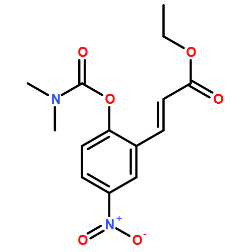2-Propenoic acid, 3-[2-[[(dimethylamino)carbonyl]oxy]-5-nitrophenyl]-, ethyl ester, (2E)-