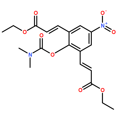 2-Propenoic acid, 3,3'-[2-[[(dimethylamino)carbonyl]oxy]-5-nitro-1,3-phenylene]bis-, 1,1'-diethyl ester, (2E,2'E)-