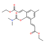 2-Propenoic acid, 3,3'-[2-[[(dimethylamino)carbonyl]oxy]-5-methyl-1,3-phenylene]bis-, 1,1'-diethyl ester, (2E,2'E)-