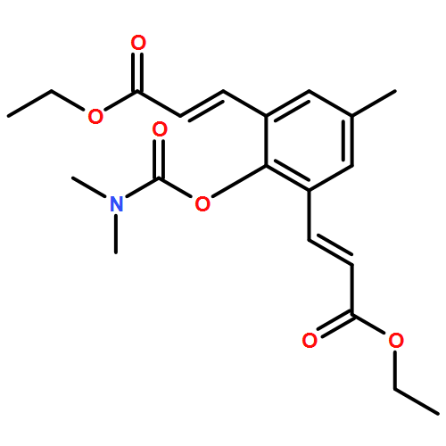 2-Propenoic acid, 3,3'-[2-[[(dimethylamino)carbonyl]oxy]-5-methyl-1,3-phenylene]bis-, 1,1'-diethyl ester, (2E,2'E)-