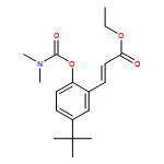2-Propenoic acid, 3-[2-[[(dimethylamino)carbonyl]oxy]-5-(1,1-dimethylethyl)phenyl]-, ethyl ester, (2E)-