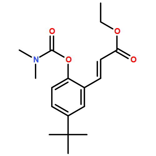 2-Propenoic acid, 3-[2-[[(dimethylamino)carbonyl]oxy]-5-(1,1-dimethylethyl)phenyl]-, ethyl ester, (2E)-