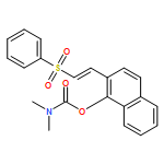 Carbamic acid, N,N-dimethyl-, 2-[(1E)-2-(phenylsulfonyl)ethenyl]-1-naphthalenyl ester