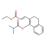 2-Propenoic acid, 3-[1-[[(dimethylamino)carbonyl]oxy]-3,4-dihydro-2-naphthalenyl]-, ethyl ester, (2E)-