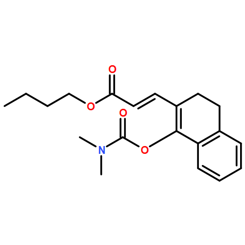 2-Propenoic acid, 3-[1-[[(dimethylamino)carbonyl]oxy]-3,4-dihydro-2-naphthalenyl]-, butyl ester, (2E)-