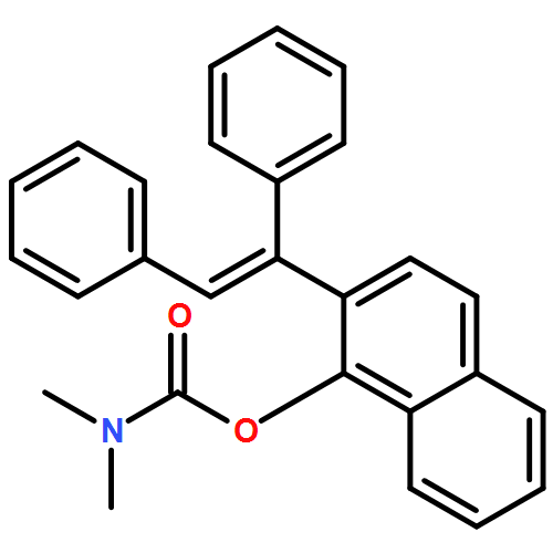 Carbamic acid, N,N-dimethyl-, 2-[(1E)-1,2-diphenylethenyl]-1-naphthalenyl ester
