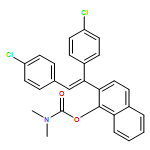Carbamic acid, N,N-dimethyl-, 2-[(1E)-1,2-bis(4-chlorophenyl)ethenyl]-1-naphthalenyl ester