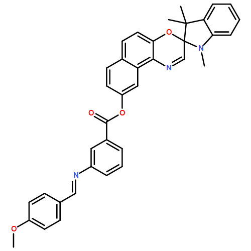 Benzoic acid, 3-[[(4-methoxyphenyl)methylene]amino]-, 1,3-dihydro-1,3,3-trimethylspiro[2H-indole-2,3'-[3H]naphth[2,1-b][1,4]oxazin]-9'-yl ester