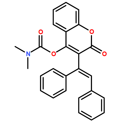Carbamic acid, N,N-dimethyl-, 3-[(1E)-1,2-diphenylethenyl]-2-oxo-2H-1-benzopyran-4-yl ester