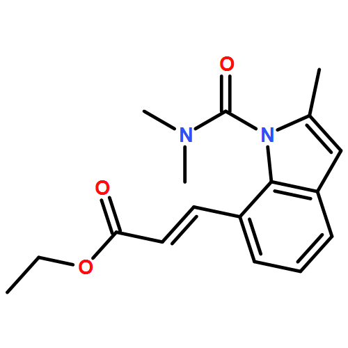 2-Propenoic acid, 3-[1-[(dimethylamino)carbonyl]-2-methyl-1H-indol-7-yl]-, ethyl ester, (2E)-