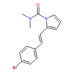 1H-Pyrrole-1-carboxamide, 2-[(1E)-2-(4-bromophenyl)ethenyl]-N,N-dimethyl-