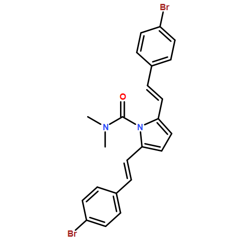 1H-Pyrrole-1-carboxamide, 2,5-bis[(1E)-2-(4-bromophenyl)ethenyl]-N,N-dimethyl-
