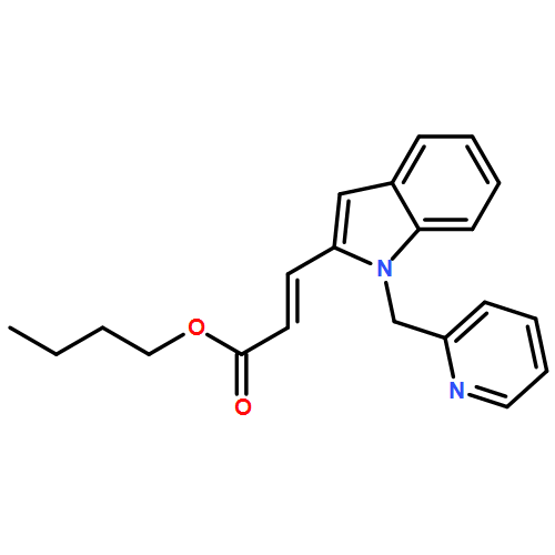 2-Propenoic acid, 3-[1-(2-pyridinylmethyl)-1H-indol-2-yl]-, butyl ester, (2E)-