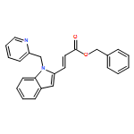 2-Propenoic acid, 3-[1-(2-pyridinylmethyl)-1H-indol-2-yl]-, phenylmethyl ester, (2E)-
