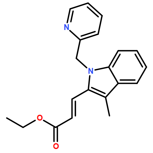 2-Propenoic acid, 3-[3-methyl-1-(2-pyridinylmethyl)-1H-indol-2-yl]-, ethyl ester, (2E)-