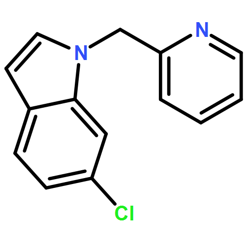 1H-Indole, 6-chloro-1-(2-pyridinylmethyl)-