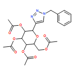 D-Glucitol, 1,5-anhydro-1-C-[1-(phenylmethyl)-1H-1,2,3-triazol-4-yl]-, 2,3,4,6-tetraacetate, (1S)-