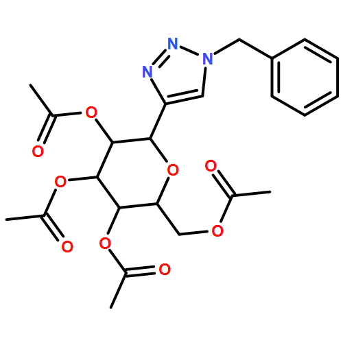 D-Glucitol, 1,5-anhydro-1-C-[1-(phenylmethyl)-1H-1,2,3-triazol-4-yl]-, 2,3,4,6-tetraacetate, (1S)-
