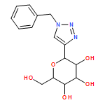 D-Glucitol, 1,5-anhydro-1-C-[1-(phenylmethyl)-1H-1,2,3-triazol-4-yl]-, (1S)-