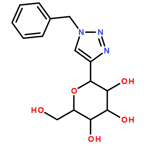 D-Glucitol, 1,5-anhydro-1-C-[1-(phenylmethyl)-1H-1,2,3-triazol-4-yl]-, (1S)-