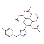 D-Glucitol, 1,5-anhydro-1-C-[1-[(4-methylphenyl)methyl]-1H-1,2,3-triazol-4-yl]-, 2,3,4,6-tetraacetate, (1S)-