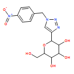 D-Glucitol, 1,5-anhydro-1-C-[1-[(4-nitrophenyl)methyl]-1H-1,2,3-triazol-4-yl]-, (1S)-