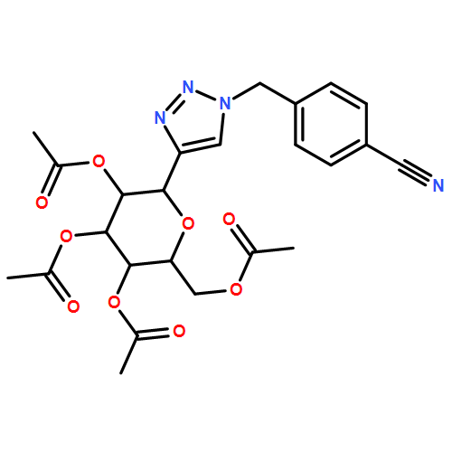 Benzonitrile, 4-[[4-(2,3,4,6-tetra-O-acetyl-β-D-glucopyranosyl)-1H-1,2,3-triazol-1-yl]methyl]-