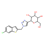 D-Glucitol, 1,5-anhydro-1-C-[1-[(6-chlorobenzo[b]thien-2-yl)methyl]-1H-1,2,3-triazol-4-yl]-, (1S)-