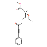 Cyclopropanecarboxylic acid, 2-ethoxy-2-(4-oxo-6-phenyl-5-hexyn-1-yl)-, methyl ester
