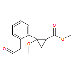 Cyclopropanecarboxylic acid, 2-methoxy-2-[2-(2-oxoethyl)phenyl]-, methyl ester