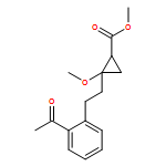 Cyclopropanecarboxylic acid, 2-[2-(2-acetylphenyl)ethyl]-2-methoxy-, methyl ester